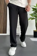 Erkek Rahat Kalıp Yazlık Pantolon Siyah Edw269