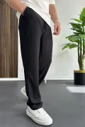 Erkek Rahat Kalıp Yazlık Pantolon Siyah Edw269