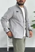 Erkek Regular Krinkıl Kumaş Mevsimlik Ceket Gri Edw082