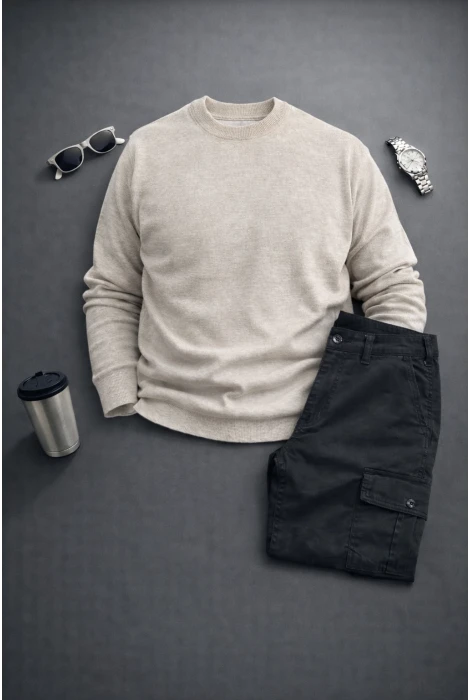 Erkek Kazak Pantolon 2li Takım T1 Edw467