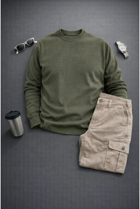 Erkek Kazak Pantolon 2li Takım T3 Edw467