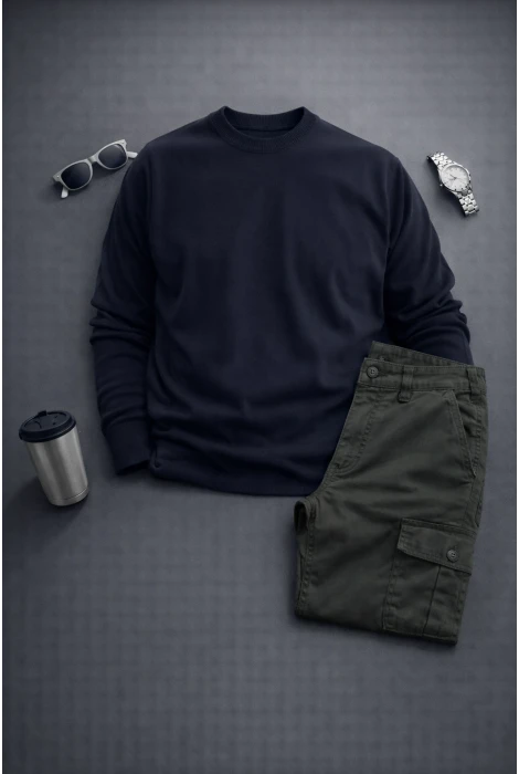 Erkek Kazak Pantolon 2li Takım T4 Edw467