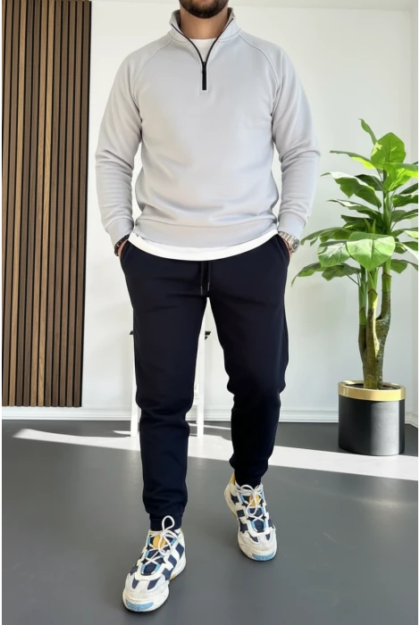 Erkek Eşofman Tişört Sweat 3lü Takım T1 Edw439