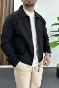Erkek Normal Kalıp İnce Mevsimlik Ceket Siyah Edw445