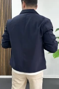 Erkek Normal Kalıp İnce Mevsimlik Ceket Lacivert Edw445
