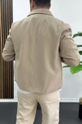Erkek Normal Kalıp İnce Mevsimlik Ceket Vizon Edw445