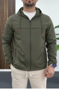 Erkek Yağmur ve Suya Dayanıklı Yağmurluk Mevsimlik Mont Yeşil Edw084