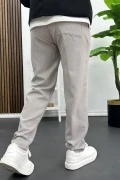 Erkek Düz Jogger Pantolon Gri Edw451