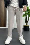 Erkek Düz Jogger Pantolon Gri Edw451