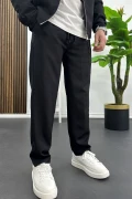 Erkek Düz Jogger Pantolon Siyah Edw451