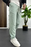 Erkek Düz Jogger Pantolon Yeşil Edw451