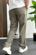 Erkek Rahat Kesim Düz Jogger Pantolon Yeşil Edw468
