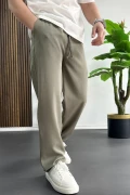 Erkek Rahat Kesim Düz Jogger Pantolon Yeşil Edw468
