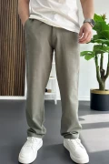 Erkek Beli Düğmeli Pantolon Yeşil Edw469