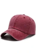 Bordo Renk Yıkamalı Eskitme Şapka Unisex SPK001