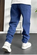 Erkek Baggy Kalıp Pantolon Mavi Edw130