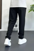 Erkek Beli Lastikli Jogger Pantolon Siyah Edw354