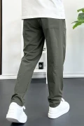 Erkek Beli Lastikli Jogger Pantolon Yeşil Edw354