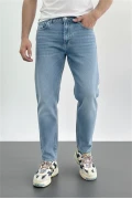 Erkek Boyfriend Geniş Kesim Kot Pantolon Açık Mavi Edw425