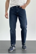 Erkek Boyfriend Geniş Kesim Kot Pantolon Lacivert Edw425