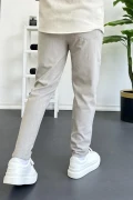 Erkek Dar Paça Jogger Pantolon Taş Rengi Edw384