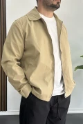 Erkek Oversize Trenç Ceket Mevsimlik Kahverengi Edw360