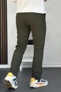 Erkek Pamuklu Kumaş Regular Pantolon Yeşil Edw226