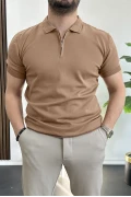Erkek Polo Yaka Tişört Kahverengi Edw261