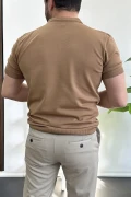 Erkek Polo Yaka Tişört Kahverengi Edw261