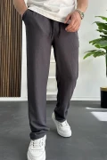 Erkek Rahat Kalıp Yazlık Pantolon Füme Edw269