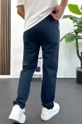 Erkek Regular Fit Düz Paça Eşofman Altı Lacivert Edw405