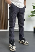 Erkek Regular Kargo Cepli Pantolon Füme Edw232