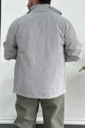 Erkek Regular Krinkıl Kumaş Mevsimlik Ceket Gri Edw082