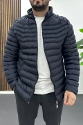 Erkek Slim Fit Şişme Mont Lacivert Edw435