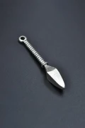 Mızrak Ucu Gümüş Kaplama Kolye