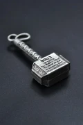 Thor Mjolnir Çekiç Gümüş Kaplama Kolye