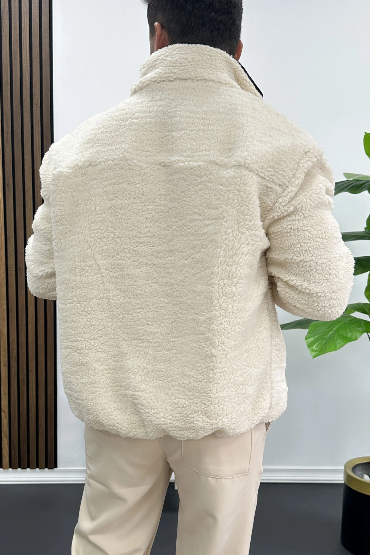 Erkek Normal Kalıp Peluş Hırka Edw447