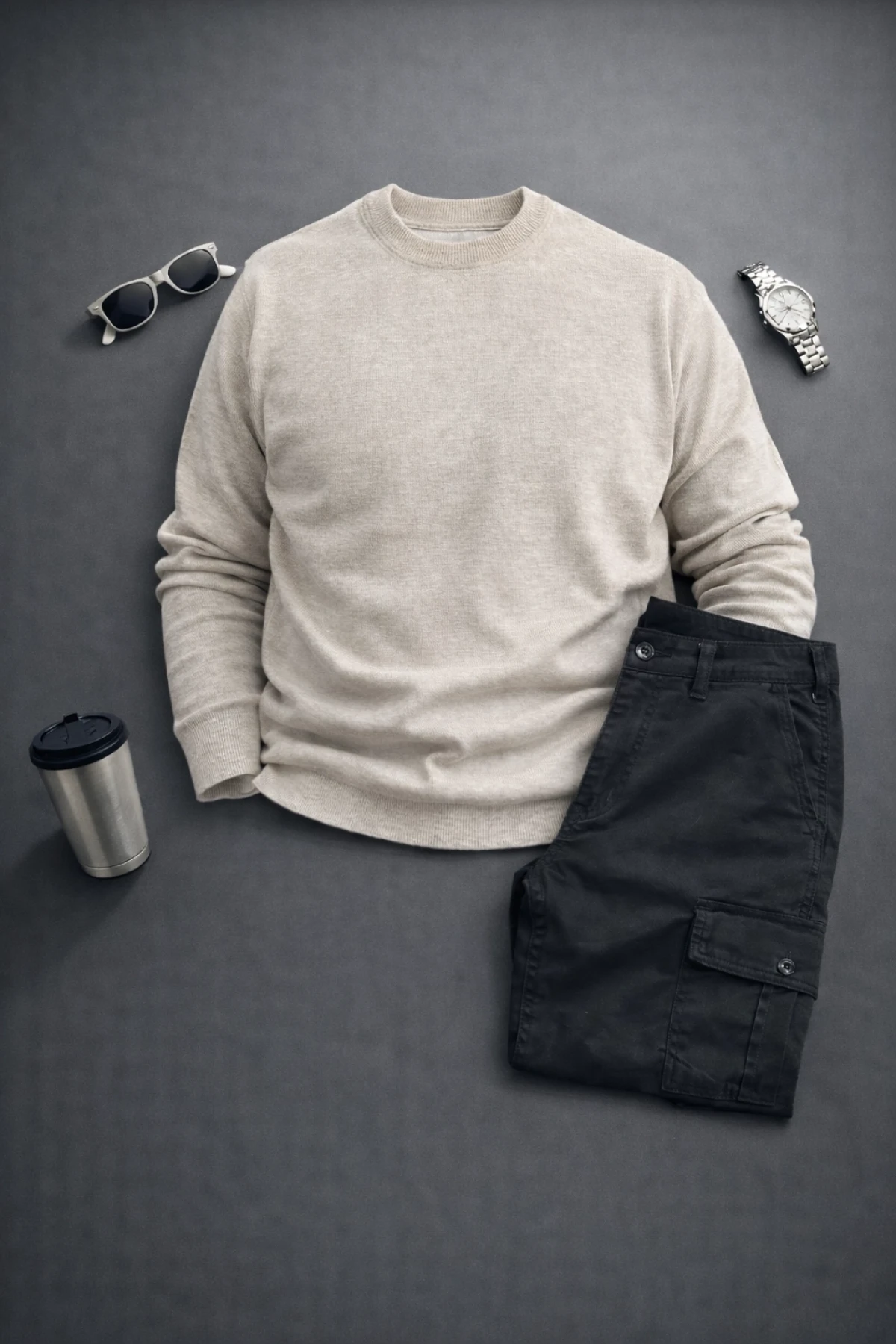 Erkek Kazak Pantolon 2li Takım T1 Edw467