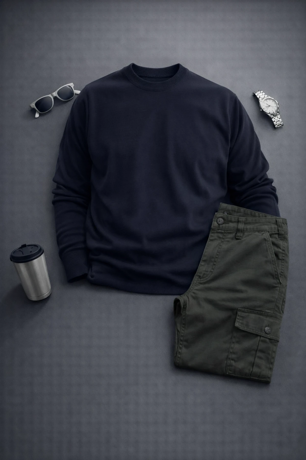 Erkek Kazak Pantolon 2li Takım T4 Edw467