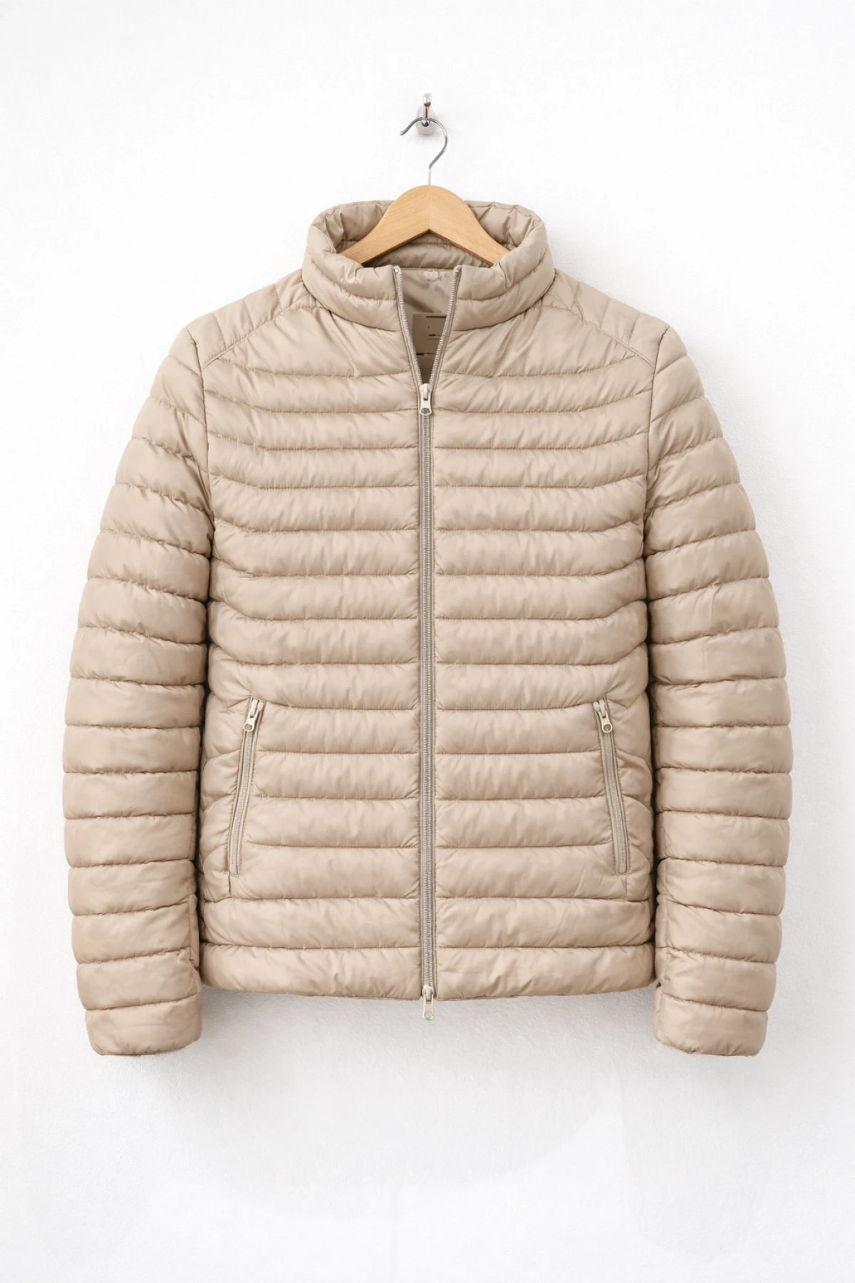 Erkek Slim Fit Şişme Mont Vizon Edw435