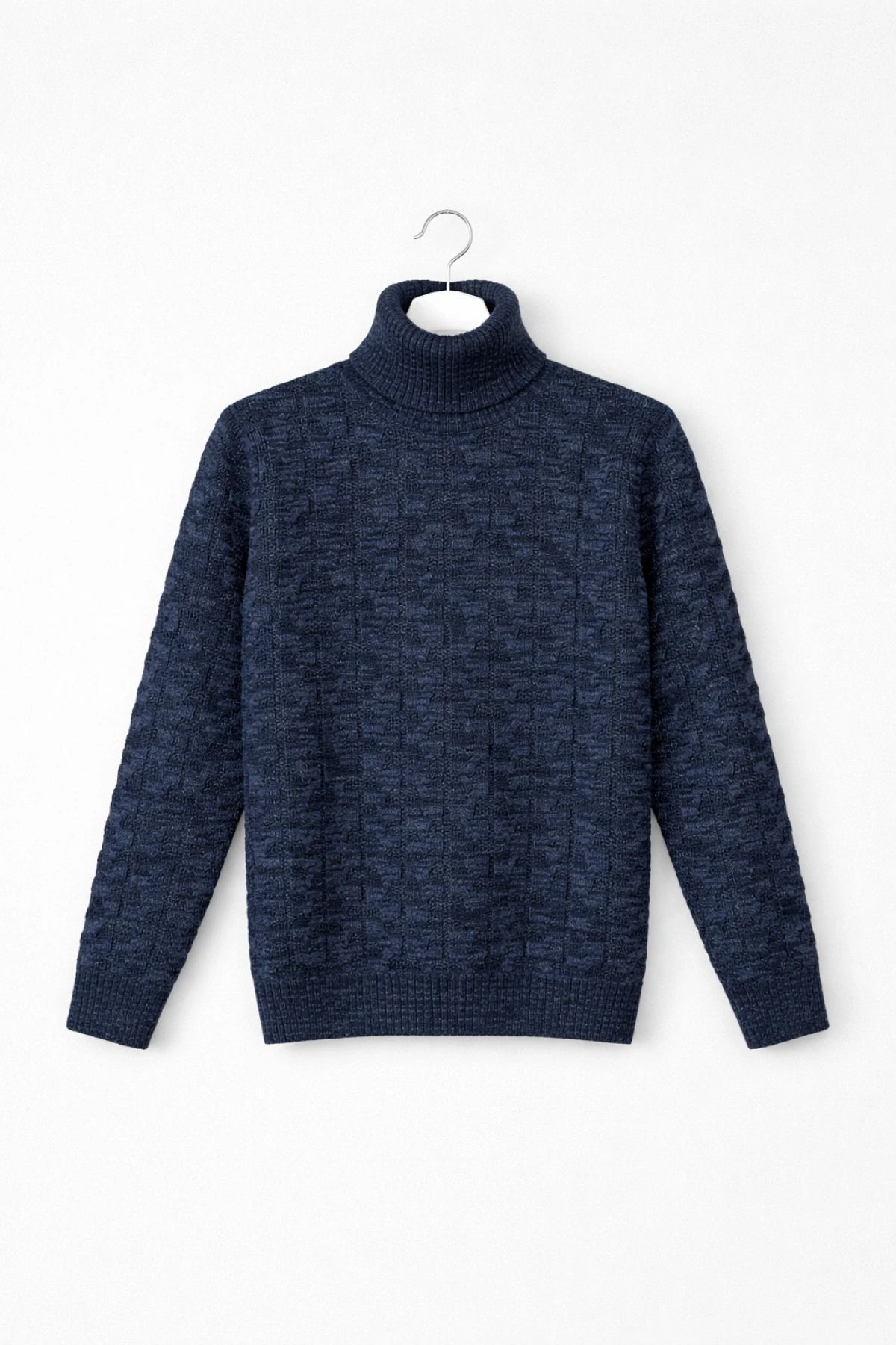 Erkek Balıkçı Yaka Kazak Lacivert Edw441