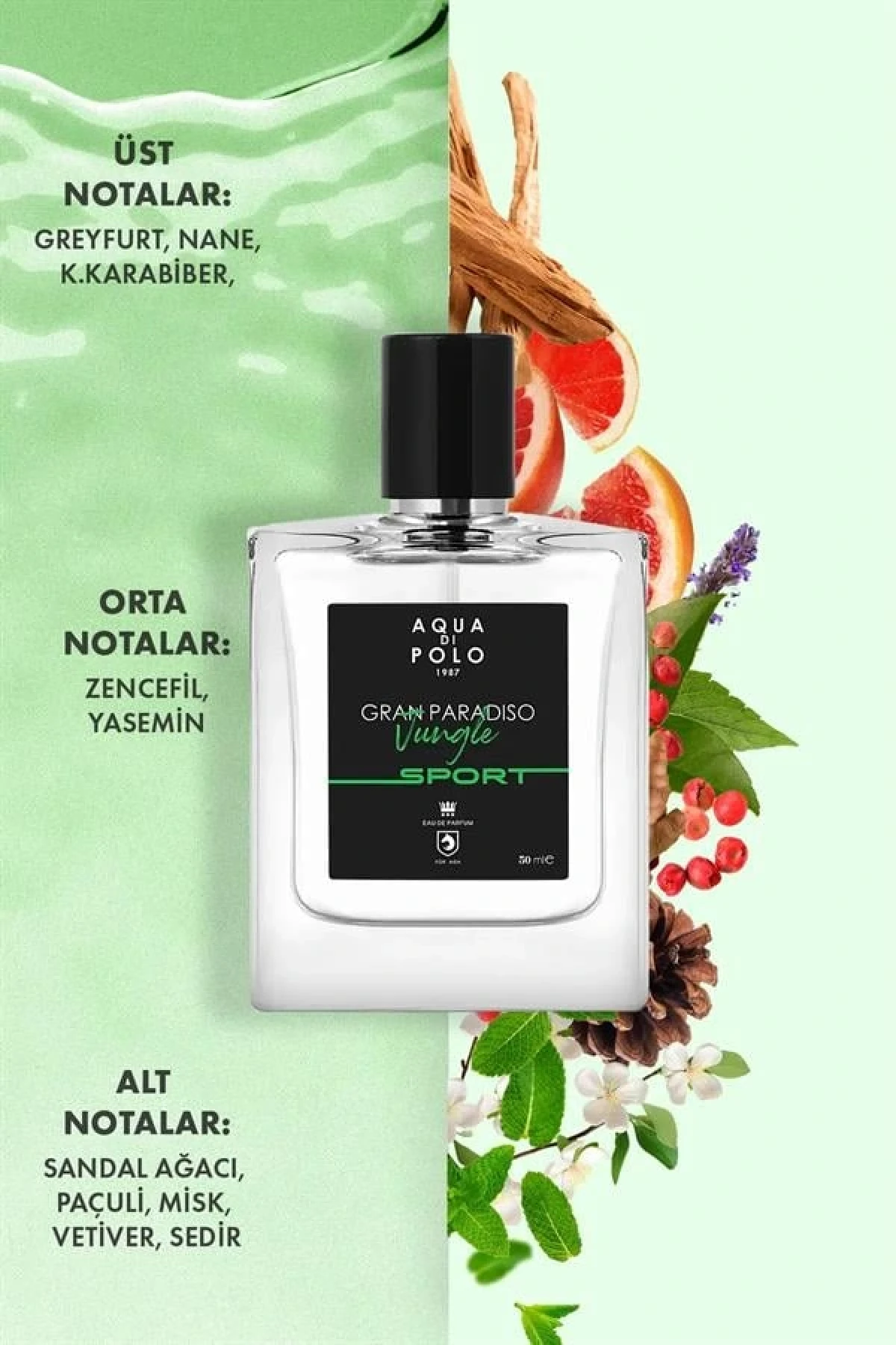 Gran Paradiso Jungle Sport 50 Ml Edp Erkek Parfüm