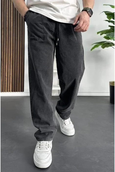 Erkek Baggy Kalıp Pantolon Antrasit Edw130