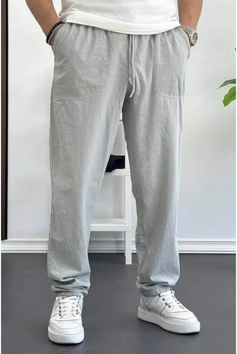 Erkek Baggy Kalıp Pantolon Gri Edw130