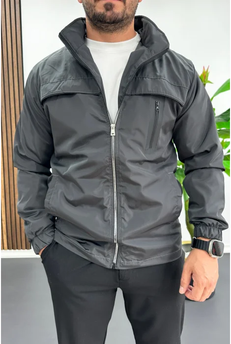 Erkek Softshell Yağmurluk Füme Edw516