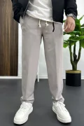 Erkek Düz Jogger Pantolon Gri Edw451