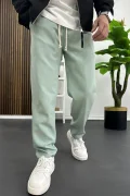 Erkek Düz Jogger Pantolon Yeşil Edw451