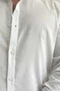 Erkek Krinkıl Kumaş Gömlek Beyaz Edw362