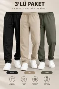 Erkek 3lü Jogger Pantolon Set Edw354TK1