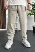 Erkek Baggy Kalıp Pantolon Bej Edw130